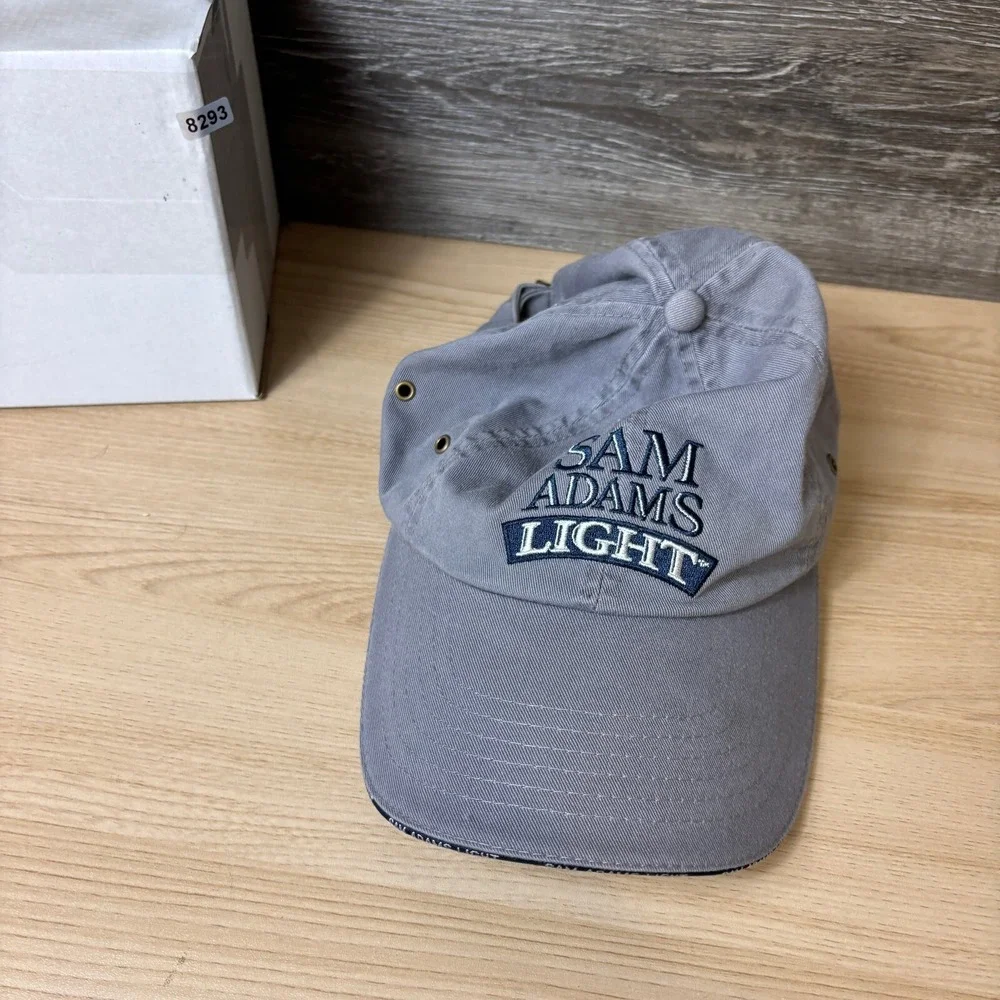 Samuel Adams Hat Cap Strap Back Gray Sam Adams Light Beer‎ Adjustable